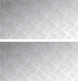 vidaXL Trepte Dreptunghiular 2 pcs Argintiu 80 x 40 cm Aluminiu