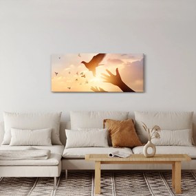 Tablou - Porumbițo, zboară! (120x50 cm)