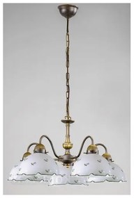 Lustră pe lanț NONNA 5xE27/75W/230V verde Kolarz 731.85.21