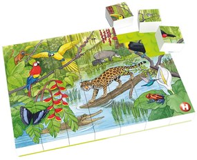 Puzzle Animale exotice Hubelino (35 piese)