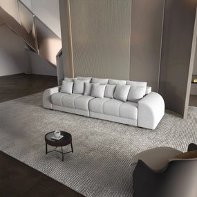 Canapea extensibilă dumonde cu 2 lăzi de depozitare si sezut confortabil din spuma high-density, Verona Euphoria Dove 310x100 cm