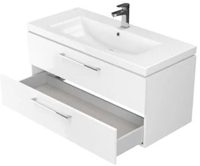 Cersanit S801-149-DSM - Dulap suspendat de baie cu lavoar LARA, 80 cm, alb