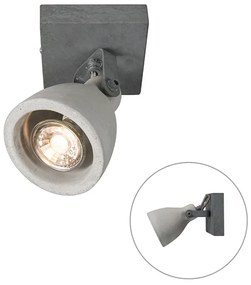 Spotlight industrial gri beton cu 1 lumină - Creto