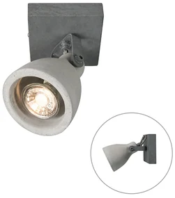 Spotlight industrial gri beton cu 1 lumină - Creto