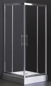 ROMSTAL Cabina dus, romstal, square2, patrata, sticla securizata 6mm, transparenta, profil crom, 90x90x190 cm