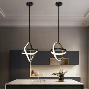 Aplica Led suspendata, Elit'S, Reia S, 26w Negru