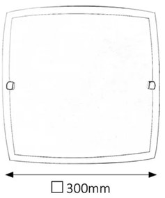 Rabalux 3688 - Plafoniera NEDDA 1xE27/60W/230V