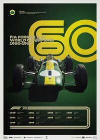 Imprimare de artă Formula 1 Decades - 60's Lotus, Automobilist