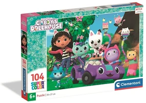 Gabby&#039;s Dollhouse Puzzle Clementoni de 104 piese