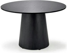 Masa de bucatarie rotunda GINTER, negru, 120x120x77 cm