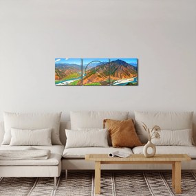 Tablou - Râul Yangtze (cu ceas) (90x30 cm)