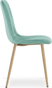 Scaun de catifea mentolat LAVA AQUA MINT