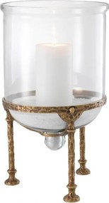 Suport lumanare LUX Grace, alama finisaj vintage 113691 HZ