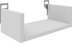 Etajera de perete Dervana din PAL melaminat, alb, 30x15x10 cm