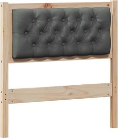 vidaXL Tăblie cap Altele maro și gri închis 80 cm Lemn masiv de pin