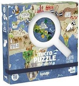 Micro puzzle Londji-600 piese, continente