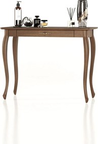 Masă lemn masiv de Toaletă Seraphia, 100 × 46 × 79 cm - Vanilla