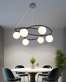 💡 Pendul N6806/6 – Stil Geometric și Contrast Vizual Puternic