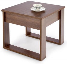 Masuta de cafea Nea patrata nuc inchis L60 cm