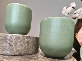 Pahar Ceramica Senso Novum (Verde Menta Pudrat-Mat, 250ml) Gresie Glazurata Manual