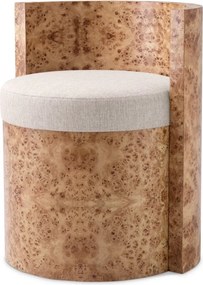 Scaun design LUX, Furnir Burl Mappa, Maro, Arcadia
