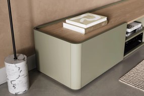 Comodă TV cu sertar Elivo 170 cm - eucalipt / stejar baltic dune