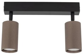 Spot TUNE 2xGU10/10W/230V negru/maro