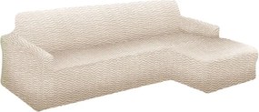 Gaico Huse bielastice CRISTINA smântână canapea cu otoman dreapta (l. 170 - 300 cm)