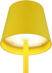 Globo 58488Y-LED Lampă de masă VANNIE, cu dimmer, tactilă, reîncărcabilă, pentru exterior, 3W/5V IP54 1800mAh, galbenă