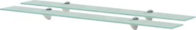 vidaXL Rafturi suspendate, 2 buc., 90 x 10 cm, sticlă, 8 mm