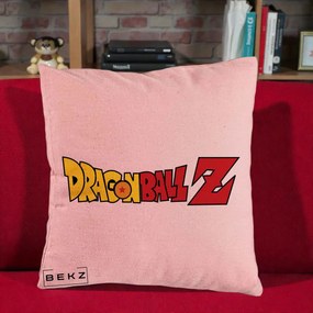 Perna Personalizata Dragon Ball Z Clasic, 40x40 cm, Roz, Husa Detasabila, Perna Inclusa, BEKZ®