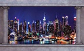 Fototapet - New York noaptea (152,5x104 cm), în 8 de alte dimensiuni noi
