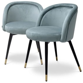 Set de 2 scaune design LUX Chloe, albastru 115965 HZ