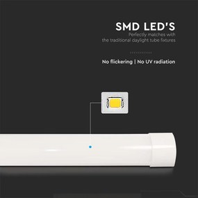 Corp de iluminat liniar cu LED 40W, 4800lm, V-TAC, 120cm, lumina neutra (4000 K)