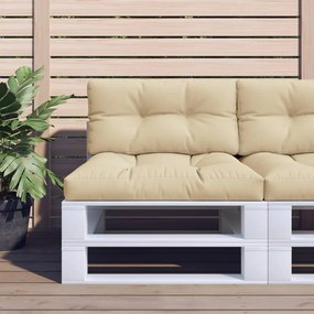 vidaXL Pernă de paleți, bej, 70x40x12 cm, material textil