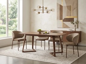 Scaun de masa KIOTO, nuc/bej