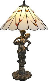 Brilagi - Lampă de masă Tiffany din vitralii FOLIA 1xE27/60W/230V
