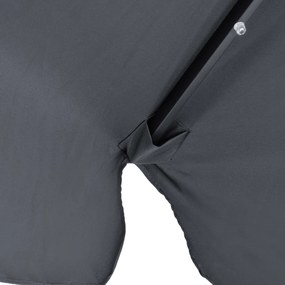 Deuba Umbrela de soare LED Atena Ø330cm - antracit