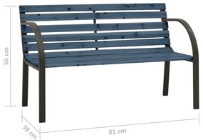 Banca copii de gradina, gri, 81 cm, lemn de brad chinezesc Gri, 1, Gri