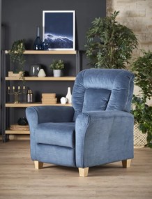Fotoliu recliner Bard stofa bleumarin H102 cm