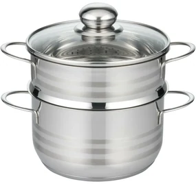 Elo 22724 Basic Vapor din oțel inoxidabil Brillant 24 cm, 2,9/5,6 l, 24 cm