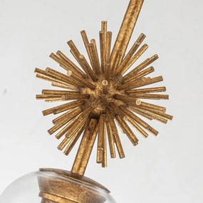 Lustră Quoizel STARING-MP-DG-CLEAR STARING 1xE27/40W/230V d. 18,4 cm auriu/transparent