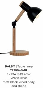 Veioza, Lampa de birou neagra BALBO