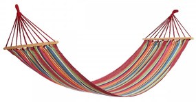 Hamac Red Stripes cu bare de lemn, 200x80 cm, Heinner