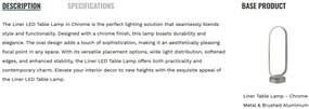 Veioza/Lampa LED de masa design minimalist Liner