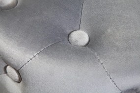 Taburete Modern Barock 35cm, gri/ auriu