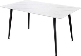 Masa dining cu blat ceramic Milano Alb 120x80cm