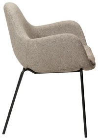 Fotoliu bej cu tapițerie din țesătură bouclé Zimmer – DAN-FORM Denmark