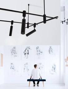 Accesoriu, Corp de iluminat pentru sistemul magnetic PUZZLE si GRAMMI, Gru alama satinata