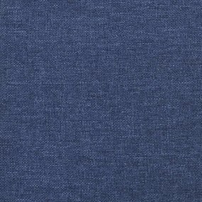 Scaun balansoar cu taburet, albastru, textil Albastru, 1